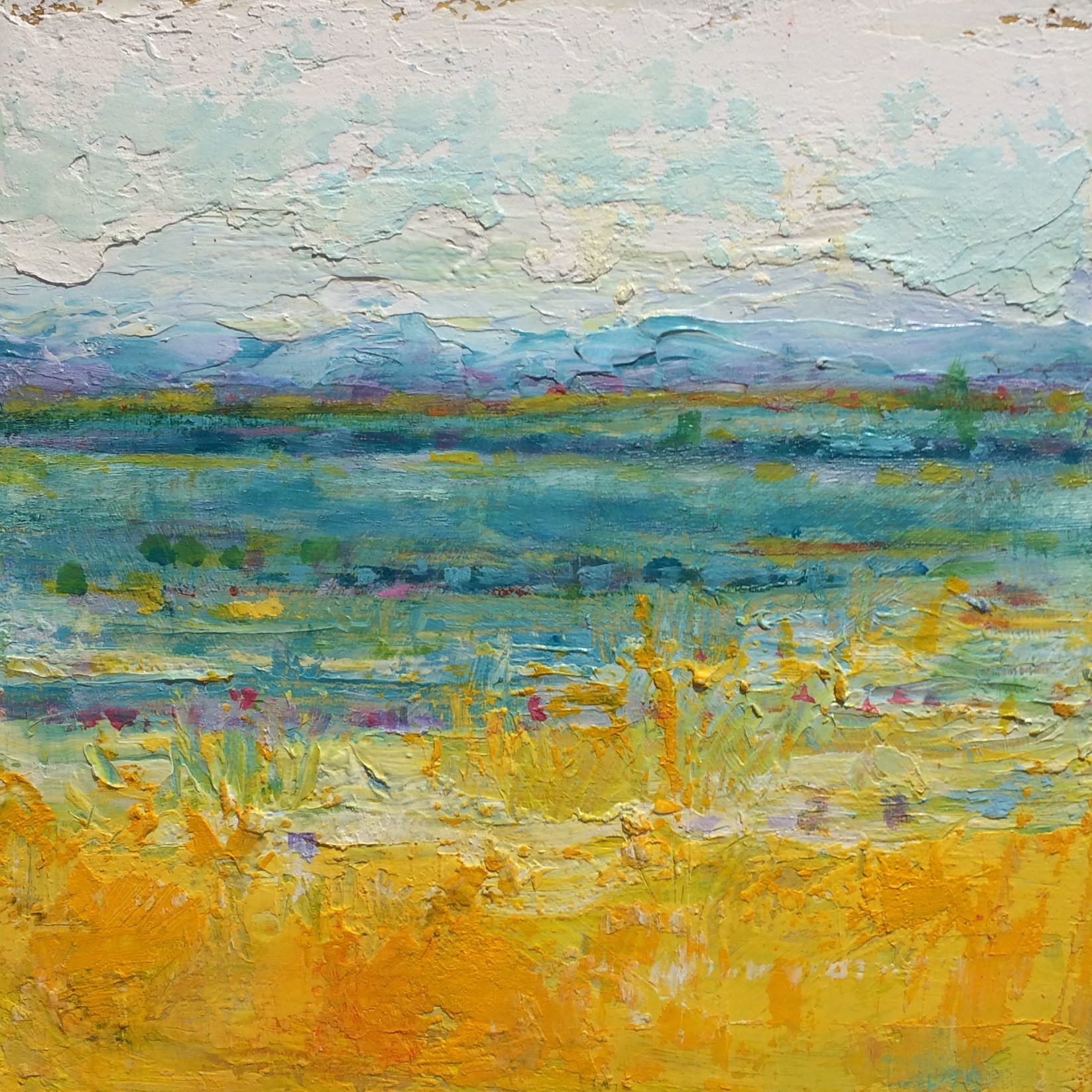 In the Distance | Visceral Landscapes | Kim Pollard | Canadian Artist | Abstract Landscape