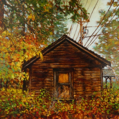 The Old Shack on Spalding Rd | Landscape Paintings | Kim Pollard | Canadian Artist | Pender Island | British Columbia