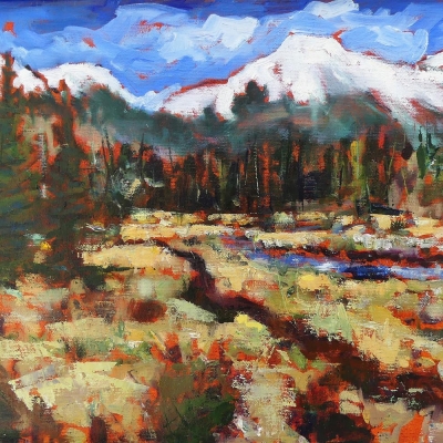 Ya Ha Tinda 2 | Landscape Paintings | Kim Pollard | Canadian Artist | Alberta | Rocky Mountains