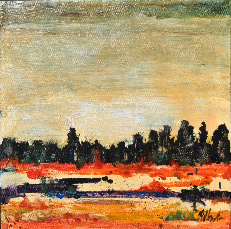 Salt Lick Marsh | Visceral Landscapes | Kim Pollard | Canadian Artist | British Columbia | Abstract Landscape Painting 
