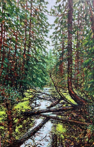 Song of the Forest | Kim Pollard | Canadian Fine Art | Landscape Painting | British Columbia 