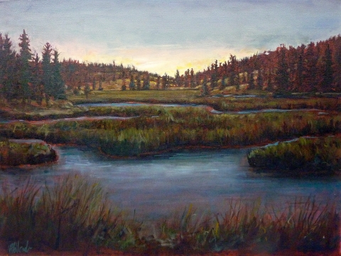 Aubades | Landscape Painting | Kim Pollard | Canadian Artist | British Columbia | Aspen Grove