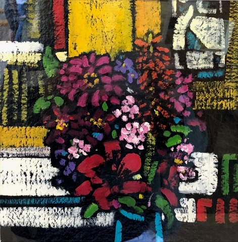 Teal Vase | Modern Still Life | Artist | Painter | Kim Pollard | Modern Art | Canadian Artist
