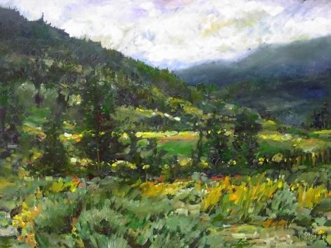 Sage Meadow | Landscape Paintings | Kim Pollard | Canadian | Artist | British Columbia | Ashcroft | Landscape Painting 